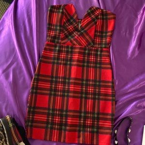 Plaid Bodycon Dress